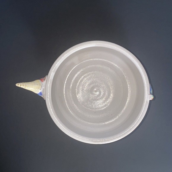 Mudworks USA Pottery Elwood Unicorn Rainbow Footed Cereal Bowl - Picture 7 of 9